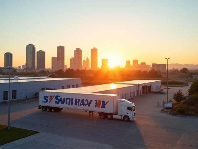 San Jose skyline and local logistics operations