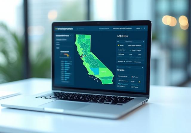 YG Logistics Dashboard showing live freight tracking map